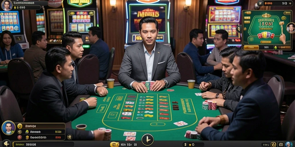 Leaderboards yang menunjukkan skor pemain terbaik.